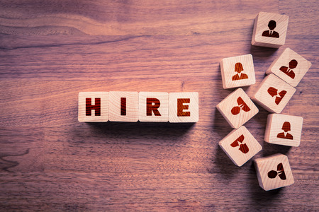 Human resources hire people. Employment agency and pool concept.の写真素材