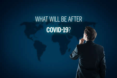 Post-covid-19 era contemplation of investor concept. New phase and opportunity for humankind,...