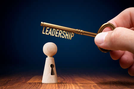 Leadership skills improvement and personal development concept. More practice, training and managerial education is key to be better leadership.の写真素材