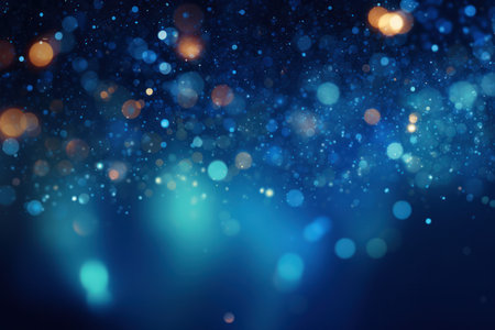Elegant bokeh background. Decorative abstract design element. Generated with the use of an AI.の素材