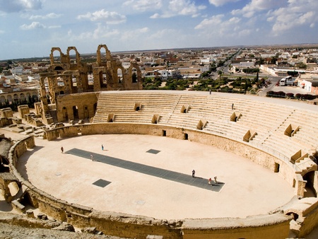 El Djem amphitheater, Tunisia の写真素材