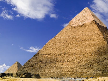 Pyramid of Chephren  Egyptの写真素材
