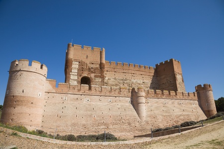Mota castle in Medina del Campo, province of Valladolid, Spainのeditorial素材