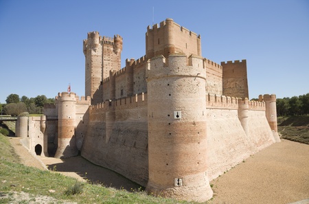 Mota castle in Medina del Campo, province of Valladolid, Spainのeditorial素材