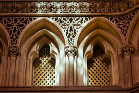 Sintra, Portugal - July 6, 2012: Detail of the vault of Minserrate Palace, in the village of Sintra, Lisbon, Portugal のeditorial素材