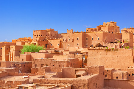 Taourirt Kasbah in the city of Ouarzazate, Morocco. It is one of the landmarks of Moroccoの写真素材
