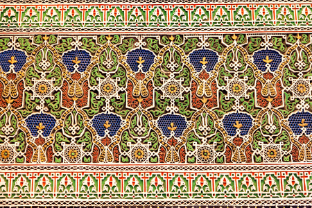 seamless decoration of traditional arabesque motifsの写真素材