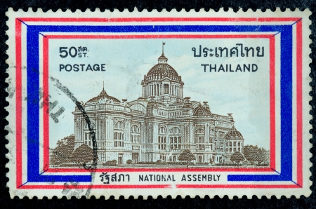National assembly of Thailand, Printed in Thailand Show ancient architectureの写真素材