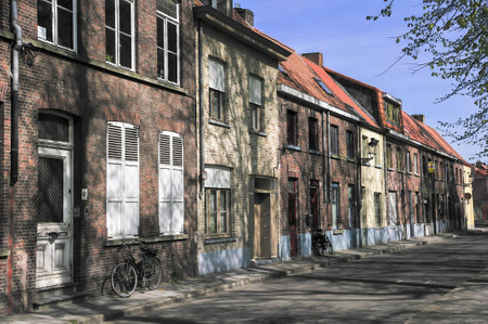 Bruges, medieval city in Belgiumのeditorial素材