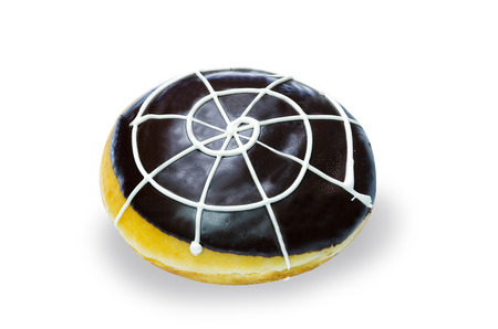 Donut isolated on white backgroundの写真素材