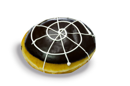 Donut isolated on white backgroundの写真素材