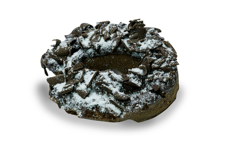 Donut isolated on white backgroundの写真素材