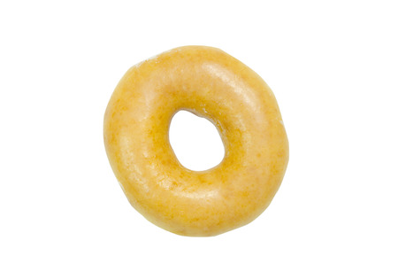 Donut isolated on white backgroundの写真素材
