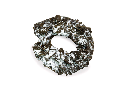 Donut isolated on white backgroundの写真素材