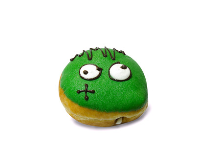 Donut isolated on white backgroundの写真素材
