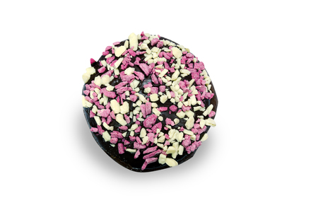 Donut isolated on white backgroundの写真素材