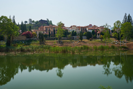 Italian Style Town, The Toscana Valley ,Khaoyaiの写真素材