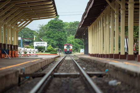 UBON RATCHATHANI, THAILAND - 5 MAY 2020 : Ubon Ratchathani Train Station Closed In During Covid19 Period. No Train And Shop Service On May 5, 2020 In Ubon Ratchathani, THAILANDのeditorial素材