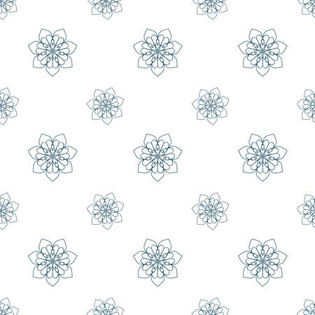 hand-drawn seamless repeat pattern, vector repeat pattern for textile, gift wrapper, product packaging, branding, wallpaper, and other seamless printing work. pattern swatch added to the swatch panel.のイラスト素材