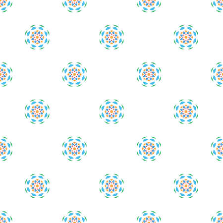 hand-drawn multicolor repeat pattern on transparent background, repeat pattern for textile, wallpaper, wrapper, packaging, and all other seamless printing jobs, pattern added to the swatch panel.のイラスト素材