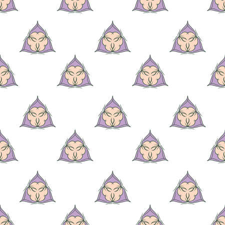 hand-drawn multicolor repeat pattern on transparent background, repeat pattern for textile, wallpaper, wrapper, packaging, and all other seamless printing jobs, pattern added to the swatch panel.のイラスト素材