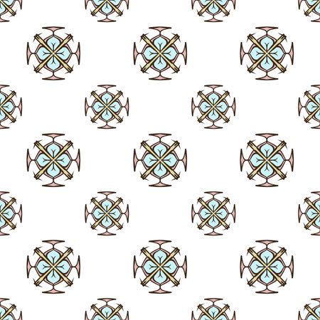 hand-drawn multicolor repeat pattern on transparent background, repeat pattern for textile, wallpaper, wrapper, packaging, and all other seamless printing jobs, pattern added to the swatch panel.のイラスト素材