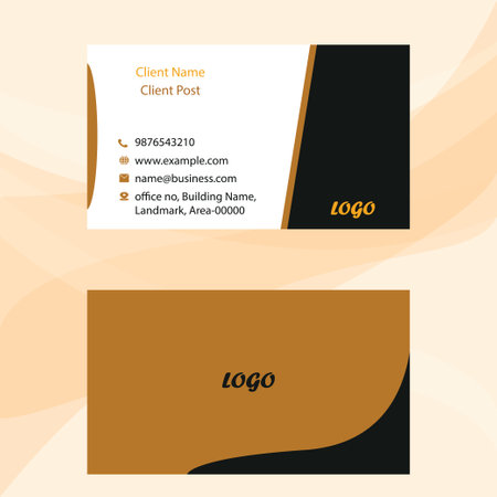Fully editable Business card templateのイラスト素材