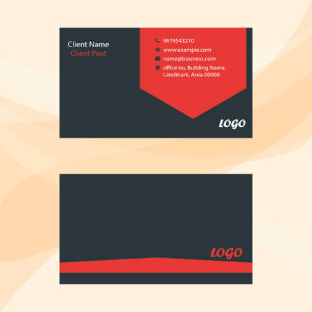 Fully editable Business card templateのイラスト素材