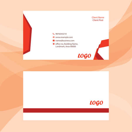 Fully editable Business card templateのイラスト素材