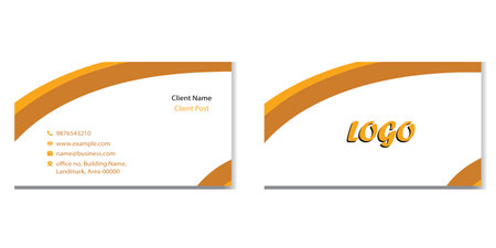 Fully editable Business card templateのイラスト素材