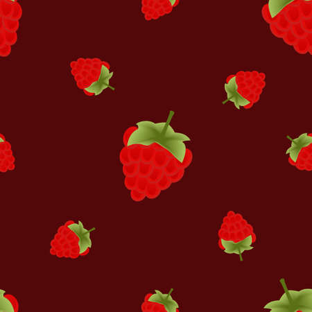 juicy repeat pattern created with raspberry fruit, raspberry fruit seamless pattern created on flat...