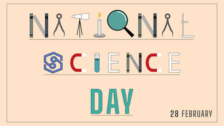 28th February, National Science day vector illustration.のイラスト素材