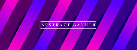 wide abstract banner created with gradient stripes