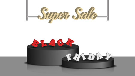black friday sale background vector illustrationの写真素材