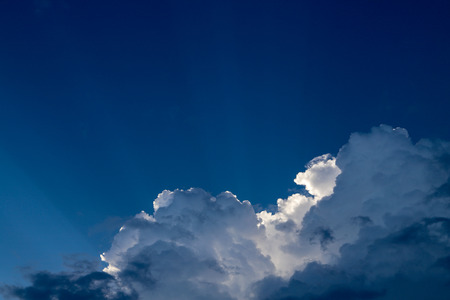Cloud in the blue sky