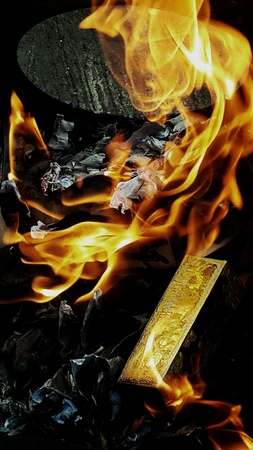 Burning paper.の素材