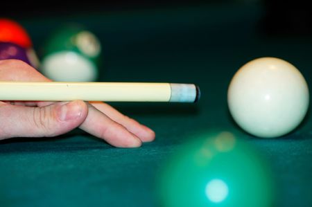 Billiards closeup