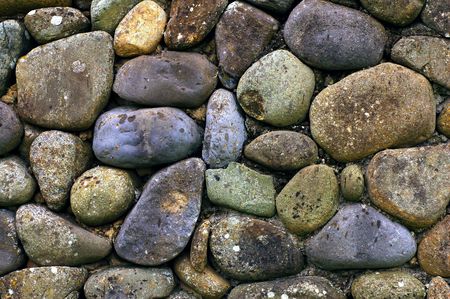 round stones wall vintage background