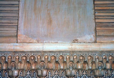 ancient grunge background with beautiful decoration in the bottomのeditorial素材