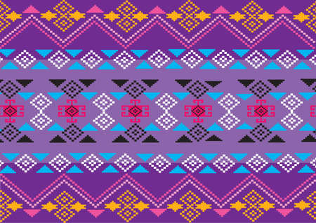 geometric ethnic pattern design for background or wallpaper.