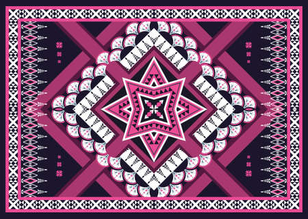 Ethnic pattern design for background,wallpaper,clothing and wrapping.のイラスト素材
