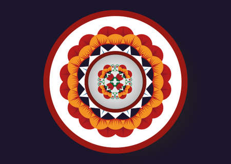 Ethnic pattern design for background,wallpaper,clothing and wrapping.のイラスト素材