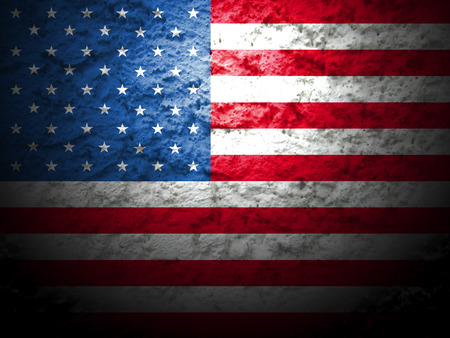 usa american flag abstract grunge backgroundの写真素材