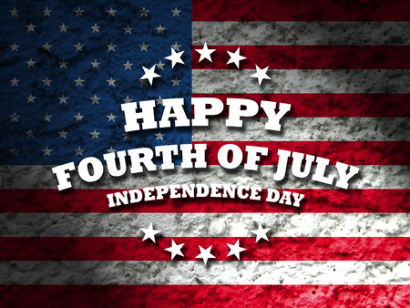 happy fourth of july  independence day america card grunge flag backgroundの写真素材