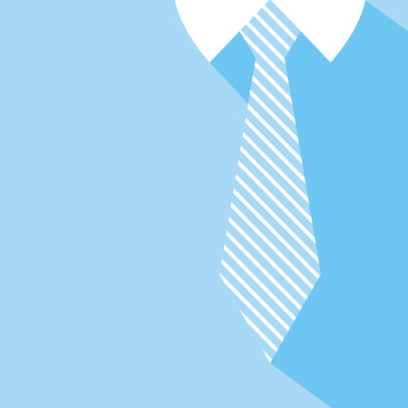 fathers day background vector tie and blue shirtのイラスト素材