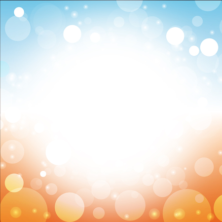summer background vector blur of sun sea blue sky beach lens flareのイラスト素材