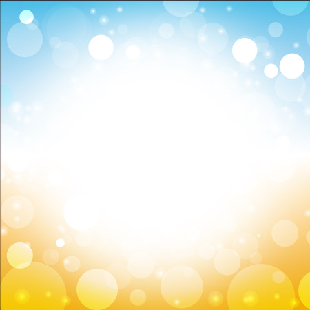abstract summer background vector of sea sun beach sky with lens flareのイラスト素材