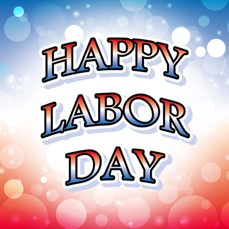 happy labor day card vectorのイラスト素材