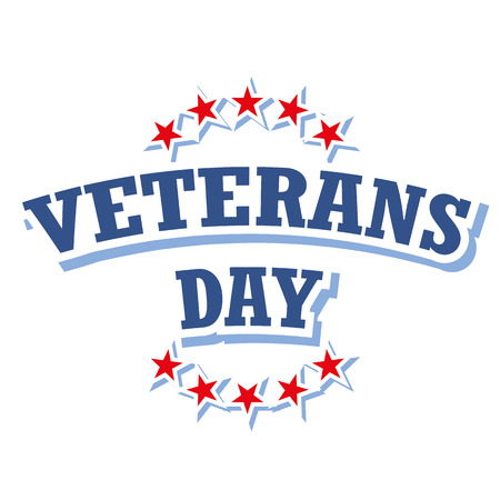 veterans day logo vector isolated on white backgroundのイラスト素材