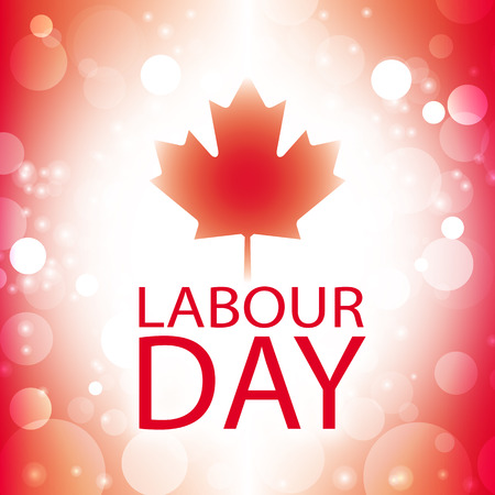 canada labour day greeting card abstract flag background vectorのイラスト素材